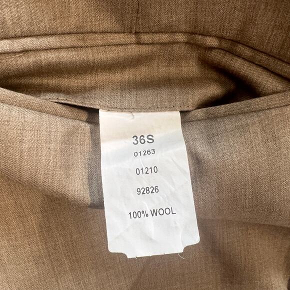 Jos A Bank 36 Short Taupe Wool Dress Pants 28” Inseam - Picture 7 of 9
